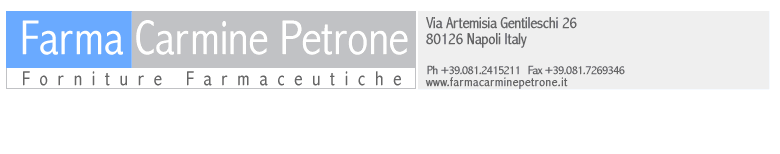 Farma Carmine Petrone Srl. - Forniture Farmaceutiche - Via Artemisia Gentileschi 26, 80133 Napoli Italy